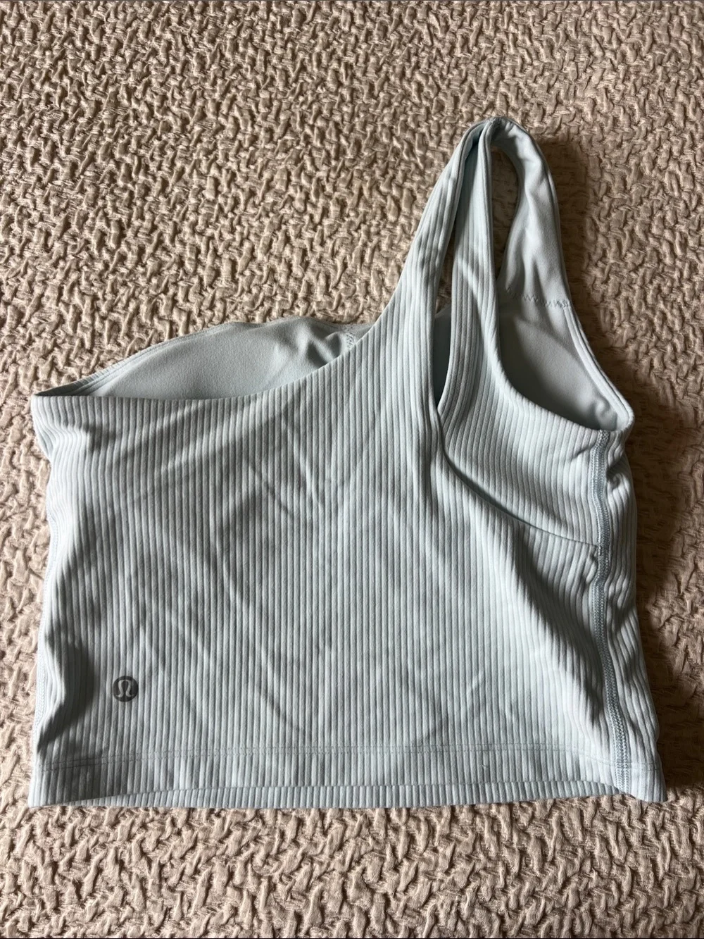 Lululemon Align One-Shoulder Ribbed Tank Top sheer blue size 4. Worn 2x